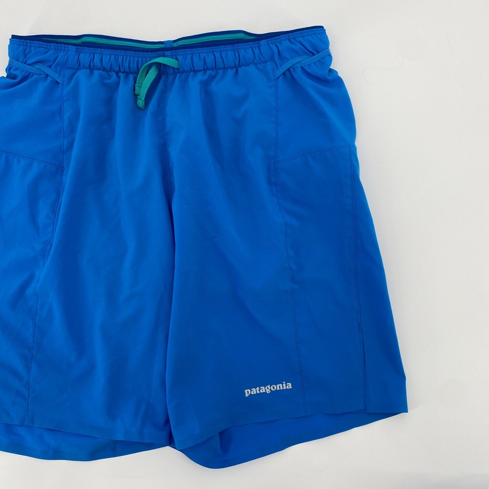Patagonia Strider Pro Shorts Mens Small Blue Athletic Running Trail Training